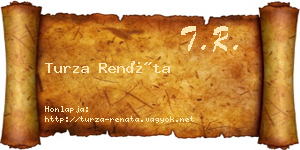 Turza Renáta névjegykártya