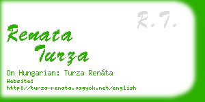 renata turza business card